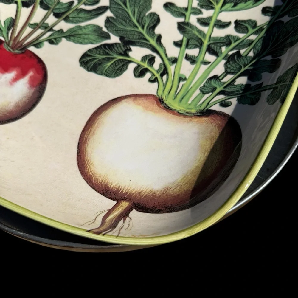 VTG 2012 Williams-Sonoma Farmers Market Radish Serving Platter Rectangle 16 x 13